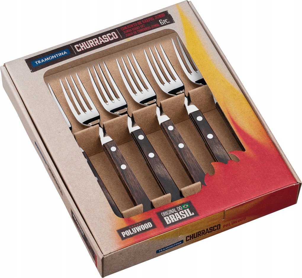 Tramontina 6x Jumbo villa Fa Bronz Polywood