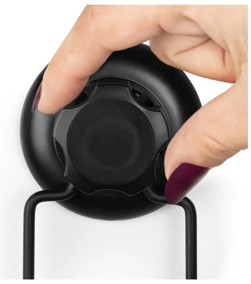 Bestlock Black fekete öntapadós dupla fali akasztó - Compactor