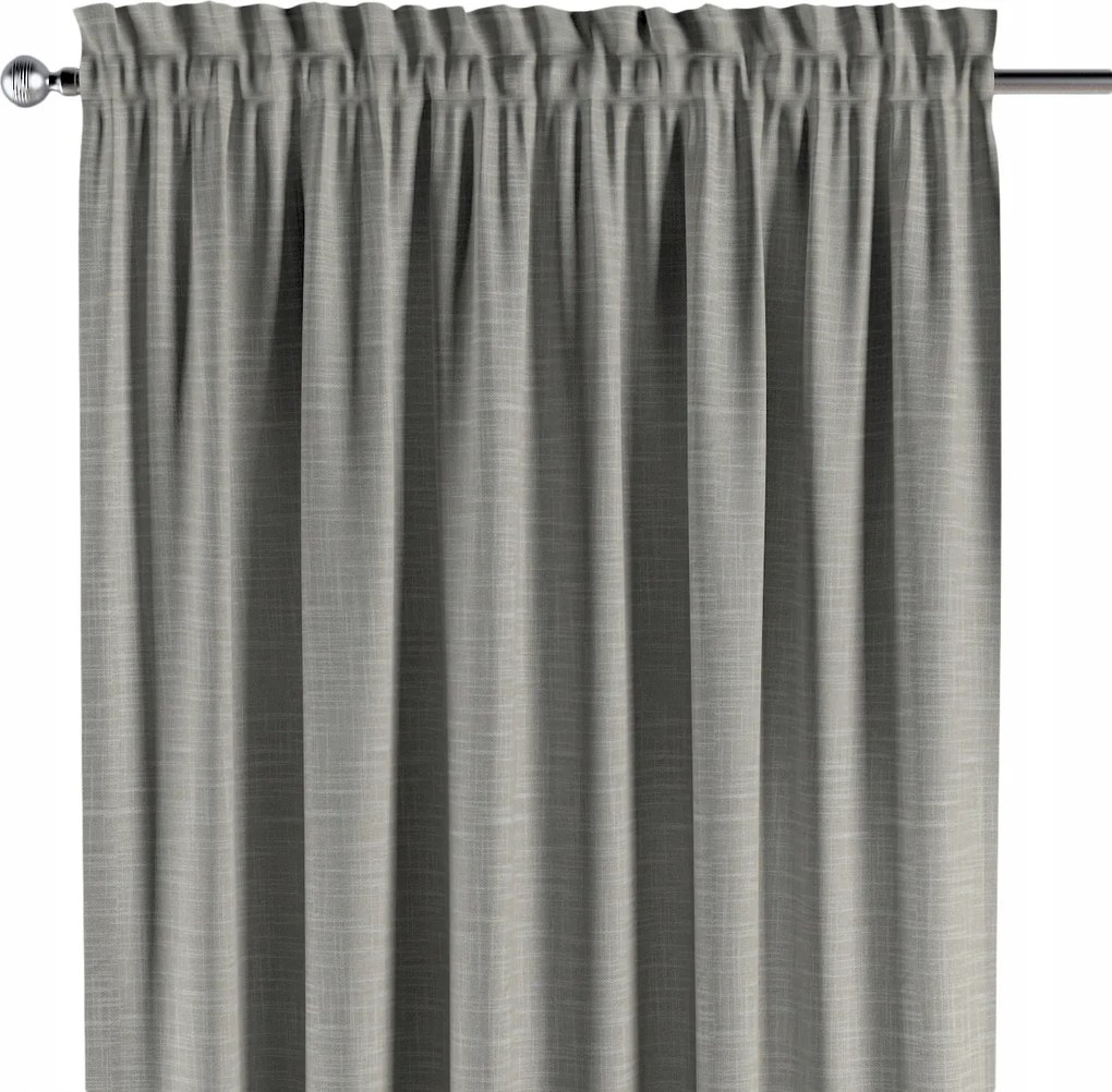 Csatornafüggöny frufruval 1 db 130x260cm barna