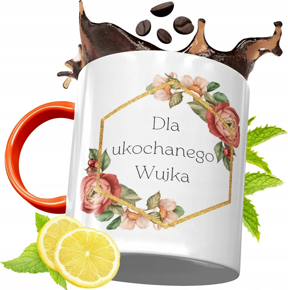 Narancssárga Bögre Nagybácsinak Tökéletes Ajándék fényképes nyomtatással