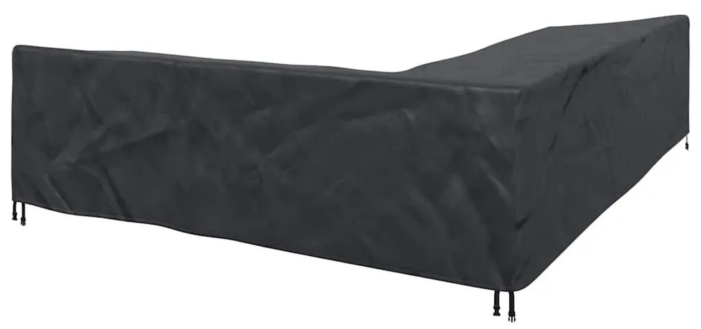 Kültéri bútorhuzat Fekete 330 x 255 x 80 cm 210D Oxford Szövet