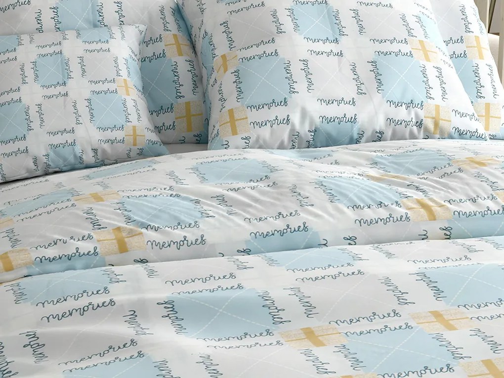 Mikroszálas ágynemű GALDAR kék Ágyneműhuzat mérete: 70 x 80 cm | 140 x 200 cm