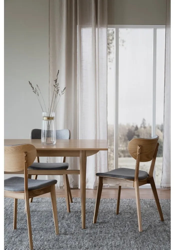 Szürke-natúr színű étkezőszék szett 2 db-os Kato - Rowico