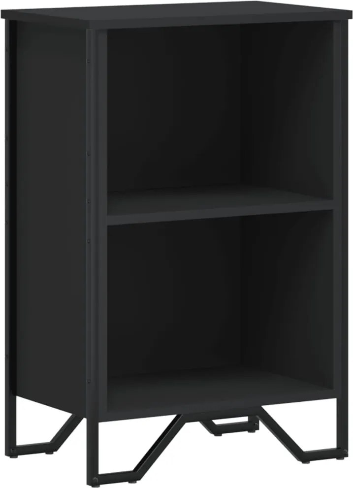 vidaXL fekete szerelt fa könyvszekrény 50 x 31 x 74,5 cm