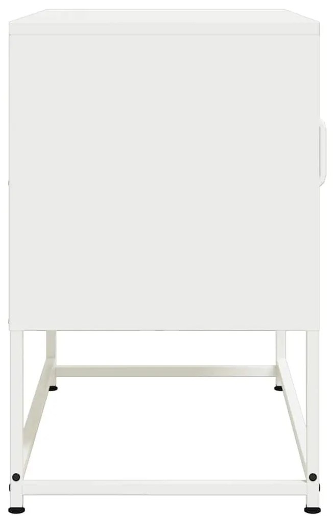 fehér acél TV-szekrény 68 x 39 x 60,5 cm