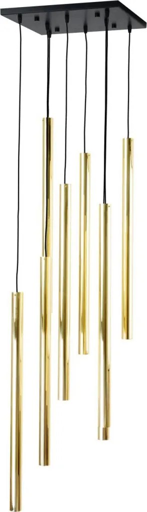 ANTIGO 8891 AKADI Modern Led Függesztett Lámpa Fekete, Fényes Sárgaréz GU10 IP20