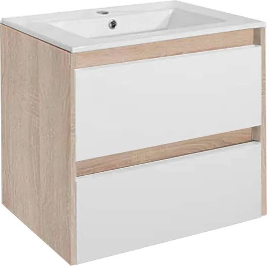 Porto 60 alsó szekrény mosdóval sonoma tölgy-fehér