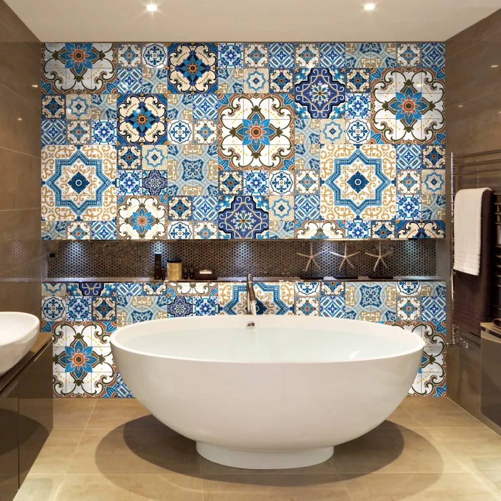 Toundra 60 részes dekorációs falmatrica szett, 15 x 15 cm - Ambiance