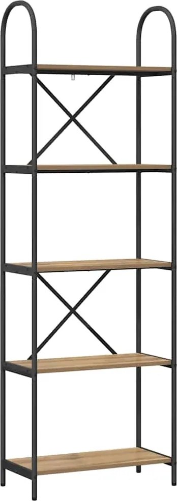 vidaXL Könyvespolc Artisan tölgy 60 x 30 x 183 cm Faanyag