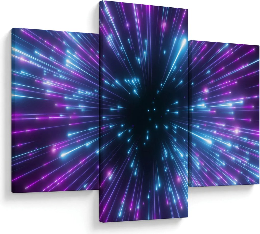 Kép - Neon tér (90x60 cm)