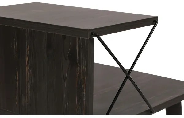 Éjjeliszekrény CROSS 55x50 cm barna