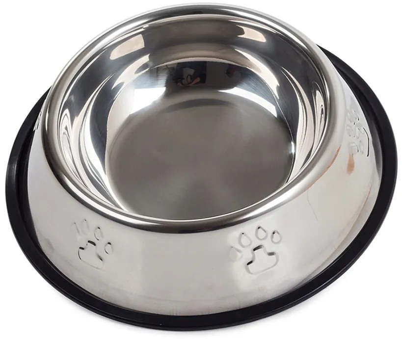 Rozsdamentes acél tál kutyáknak/macskáknak PAW 0,5 l