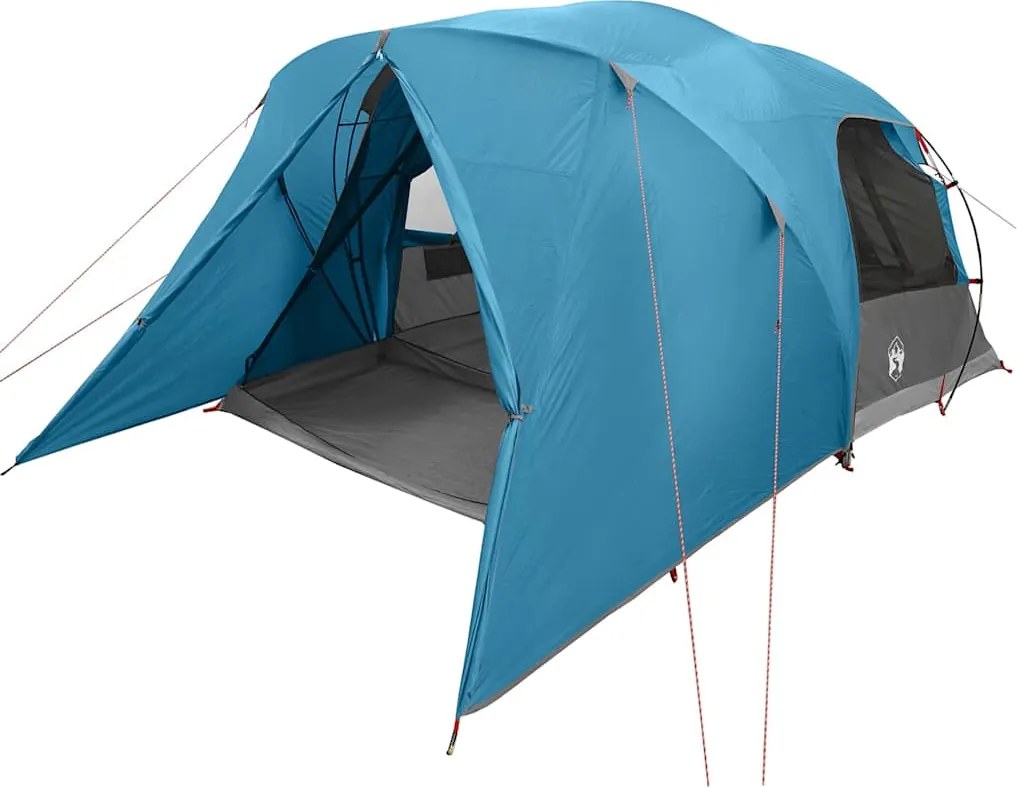 vidaXL Kupola Sátor 4 Fős tetővel tárolóval Kék 455 x 252 x 178 cm