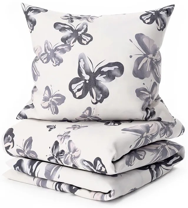 BLACK BUTTERFLY krém mikroszálas ágyneműhuzat Ágyneműhuzat mérete: 2 db 70 x 80 cm | 160 x 200 cm