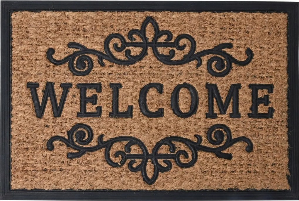 Lábtörlő kókuszrost ajtó alá 60 cm Welcome