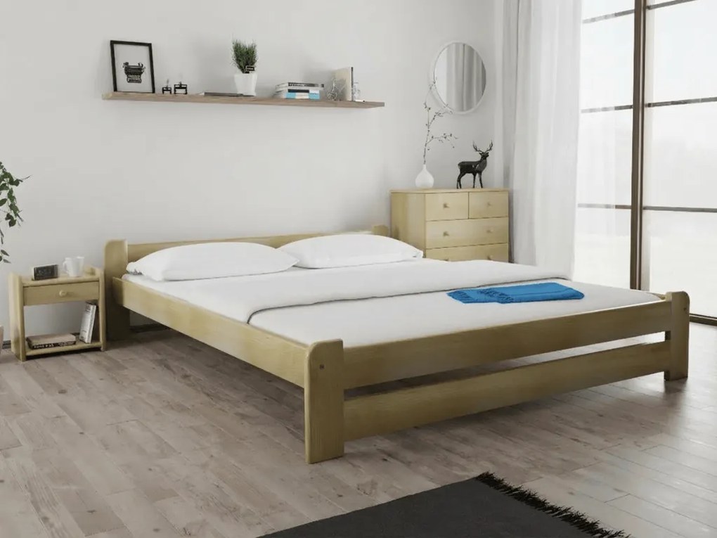 Emily ágy 160x200 cm, fenyőfa Ágyrács: Lamellás ágyrács, Matrac: Matrac nélkül