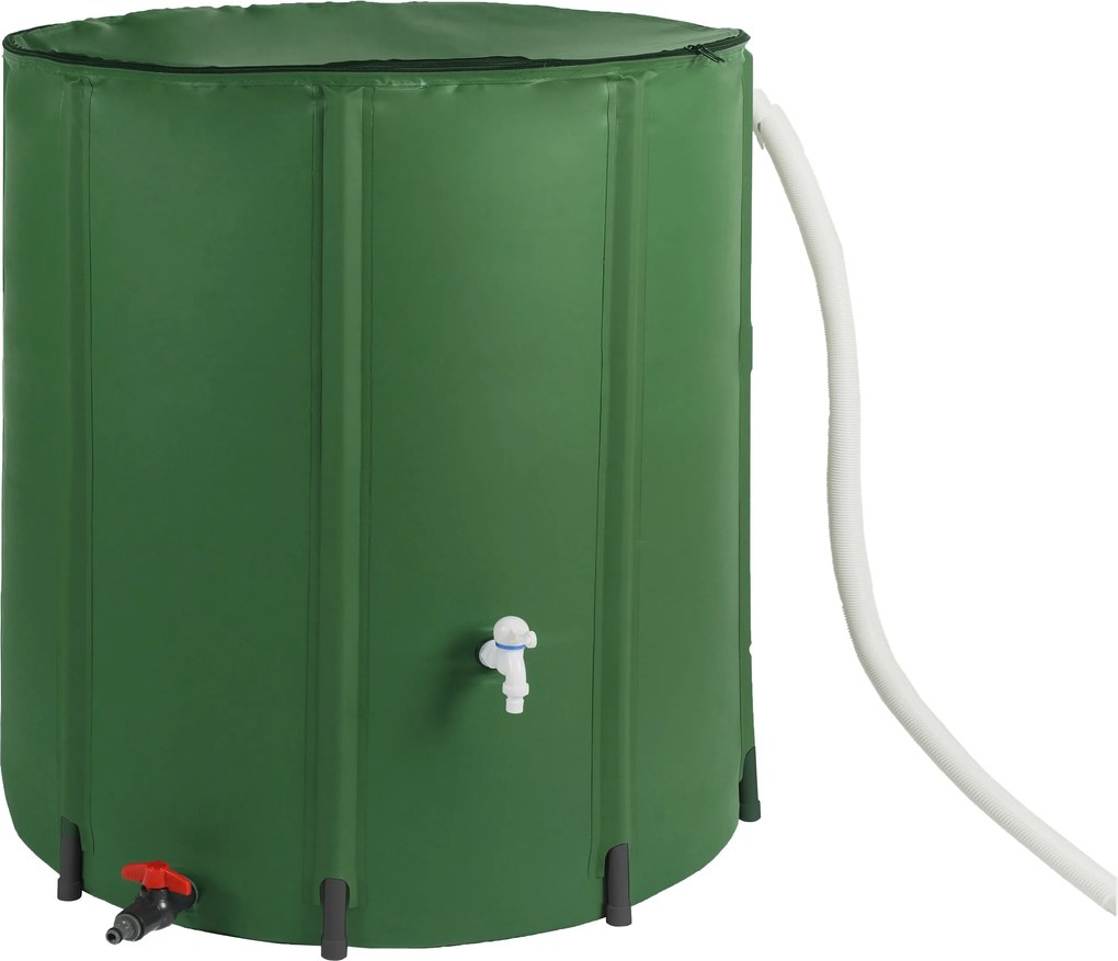 Esővízgyűjtő tartály 750L erősített összecsukható Vízhordó Csaptelep