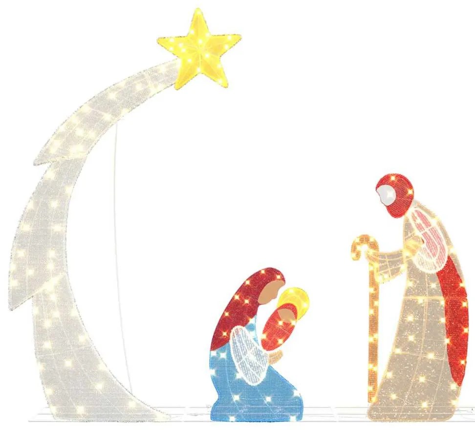 Betlehem Jelenet Meleg fehér 149 x32 x 127.5 cm Poliészter