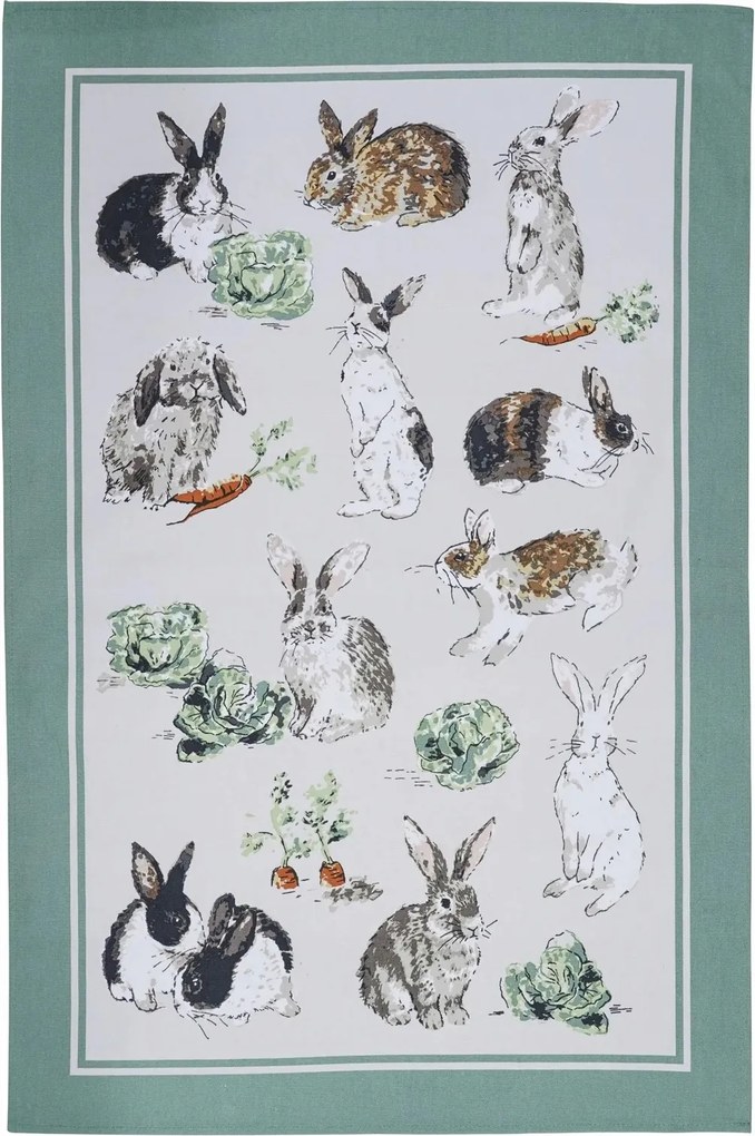 Konyhai törlőkendő 48x74 cm Rabbit Patch