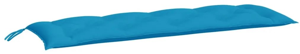 2 db világoskék oxford szövet kerti padpárna 150 x 50 x 7 cm