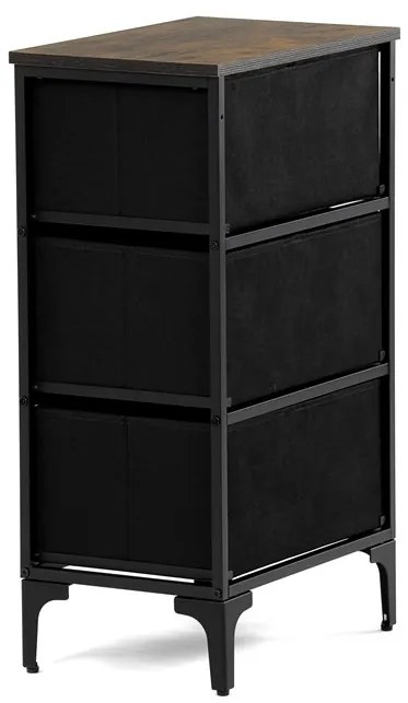 Többszínű MDF Komód 45×30×77 cm. AUK-W2001 BK