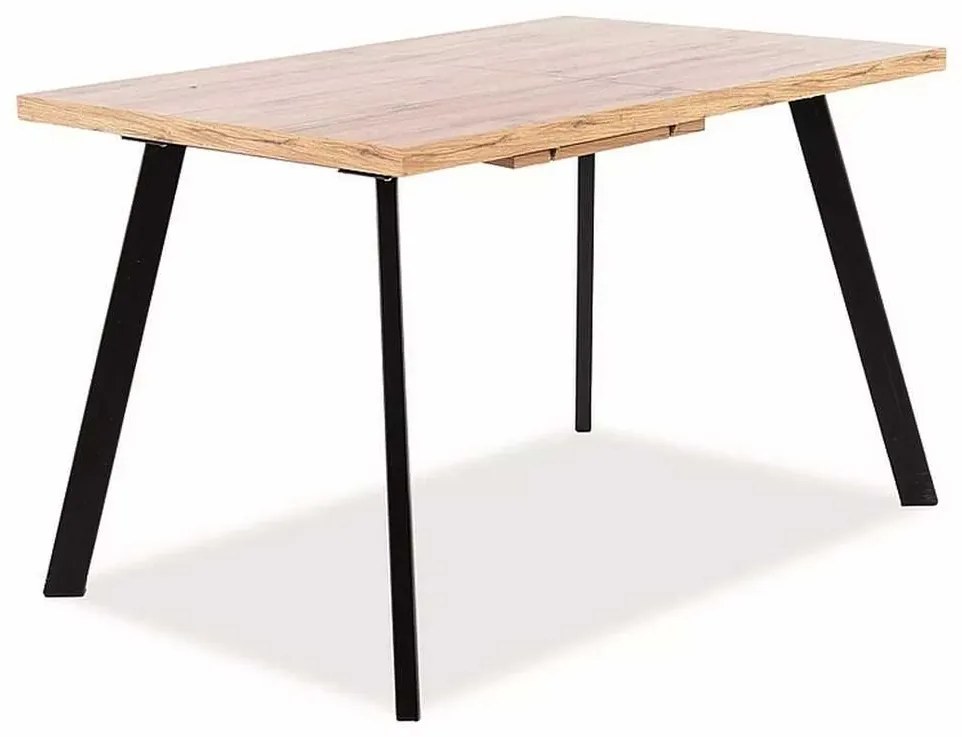 Kubelis étkezőasztal, artisan tölgy / fekete
