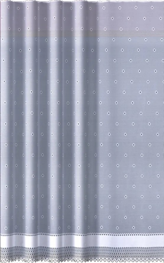 618D377 Kész Szalagfüggöny Karo Mintás 300x140