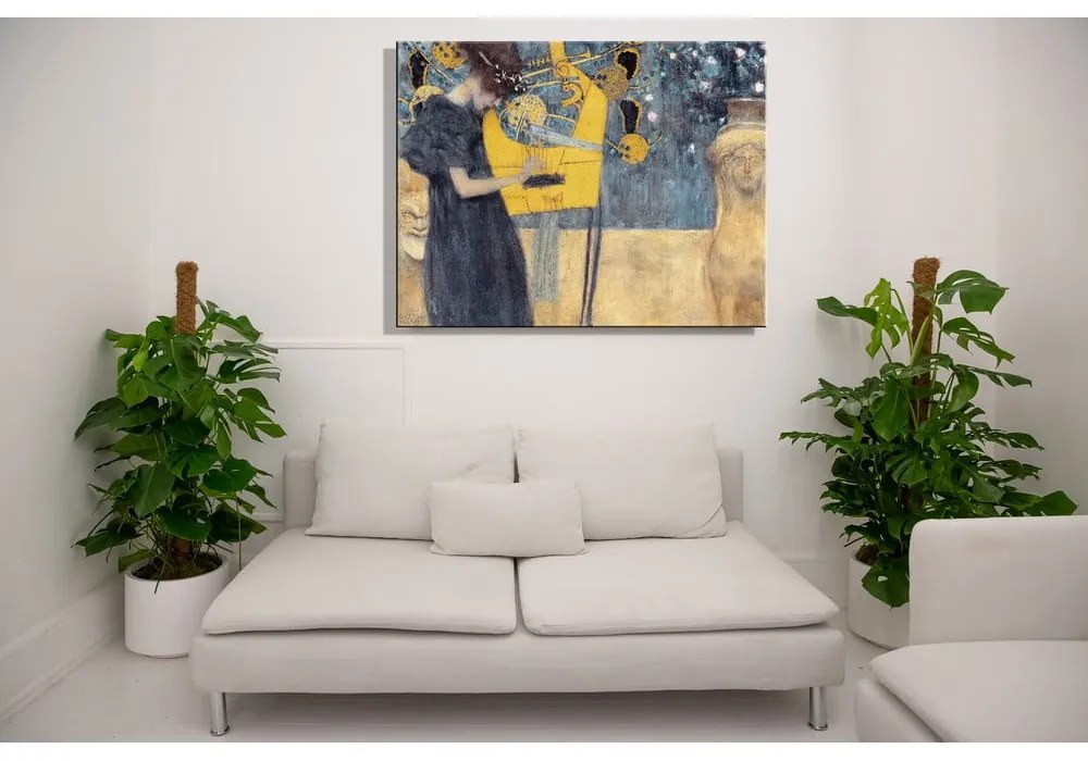 Music másolat, 90 x 70 cm - Gustav Klimt