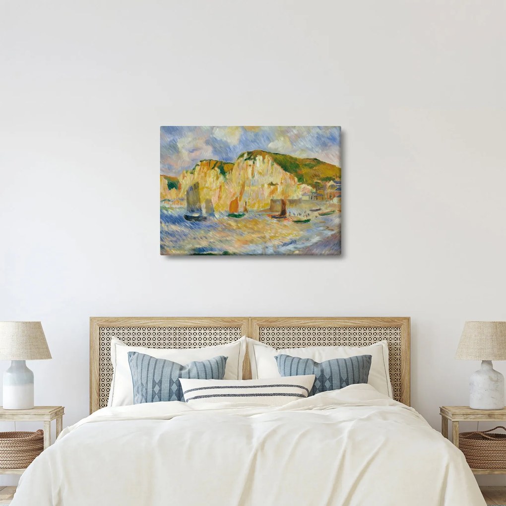 Kép - Auguste Renoir, Sea and Cliffs, reprodukciók (70x50 cm)