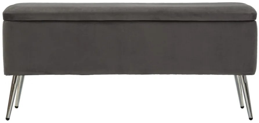 Pad tárolóval ezüstös 112x42x50cm