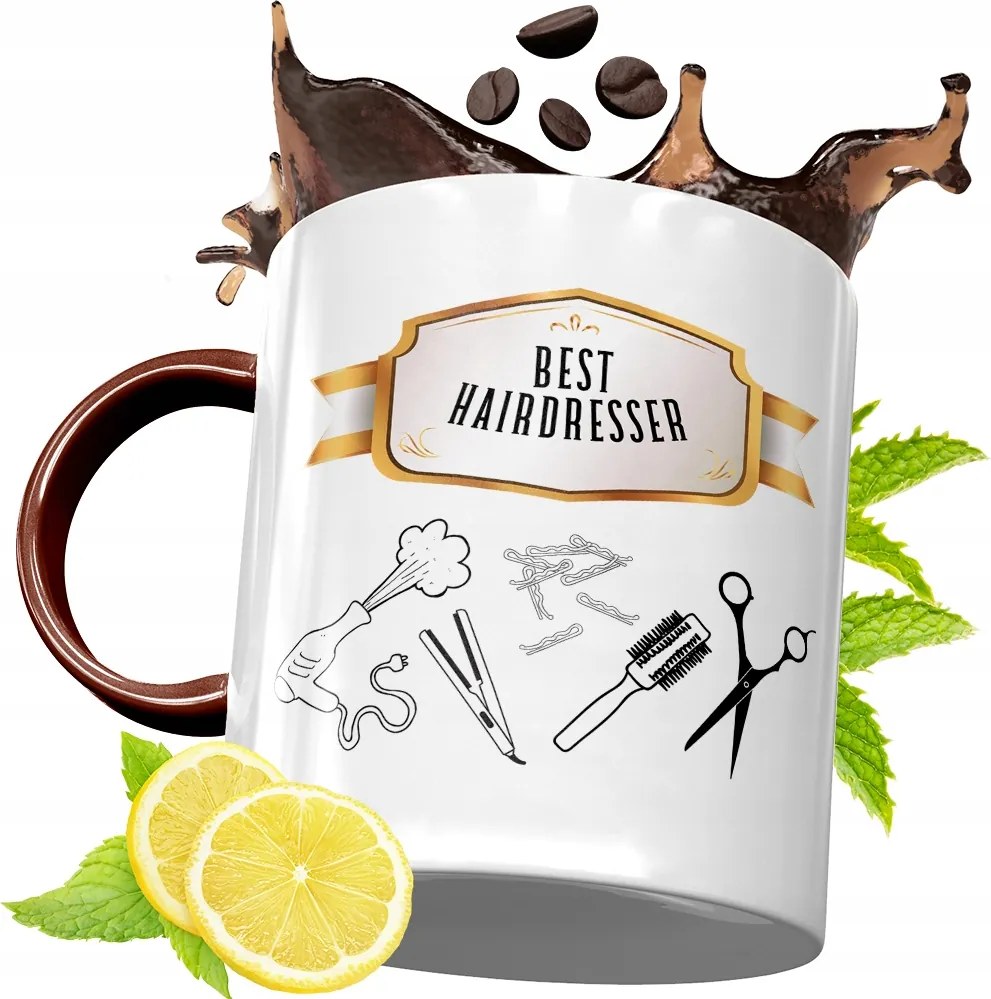 Bordó Bögre Fodrásznak Születésnapi Ajándék fényképes nyomtatással