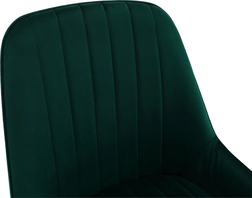 Étkezőszék, smaragd/gold króm-arany, PERLIA