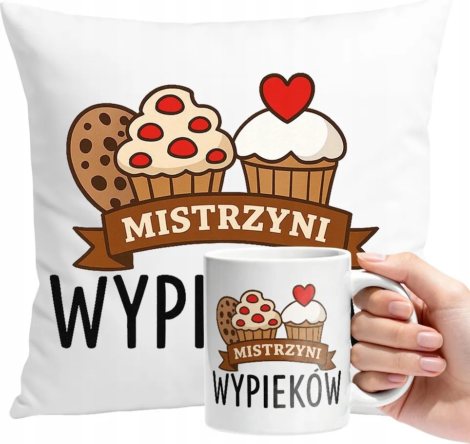 Bögre Szett Párna Mester Péksütemény Személyre Szabott Ajándék Szöveg