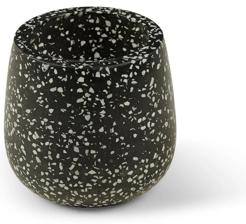 Terrazzo sötétszürke virágcserép, ø 15 cm - Bonami Selection