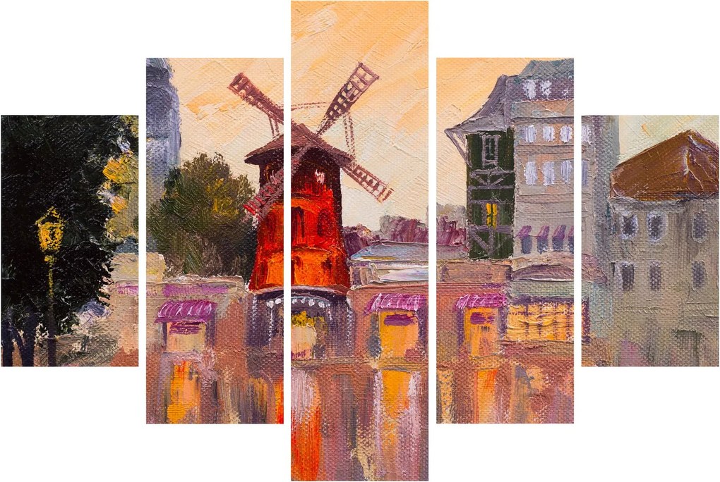 Kép - Moulin rouge, Párizs, Franciaország (150x105 cm)