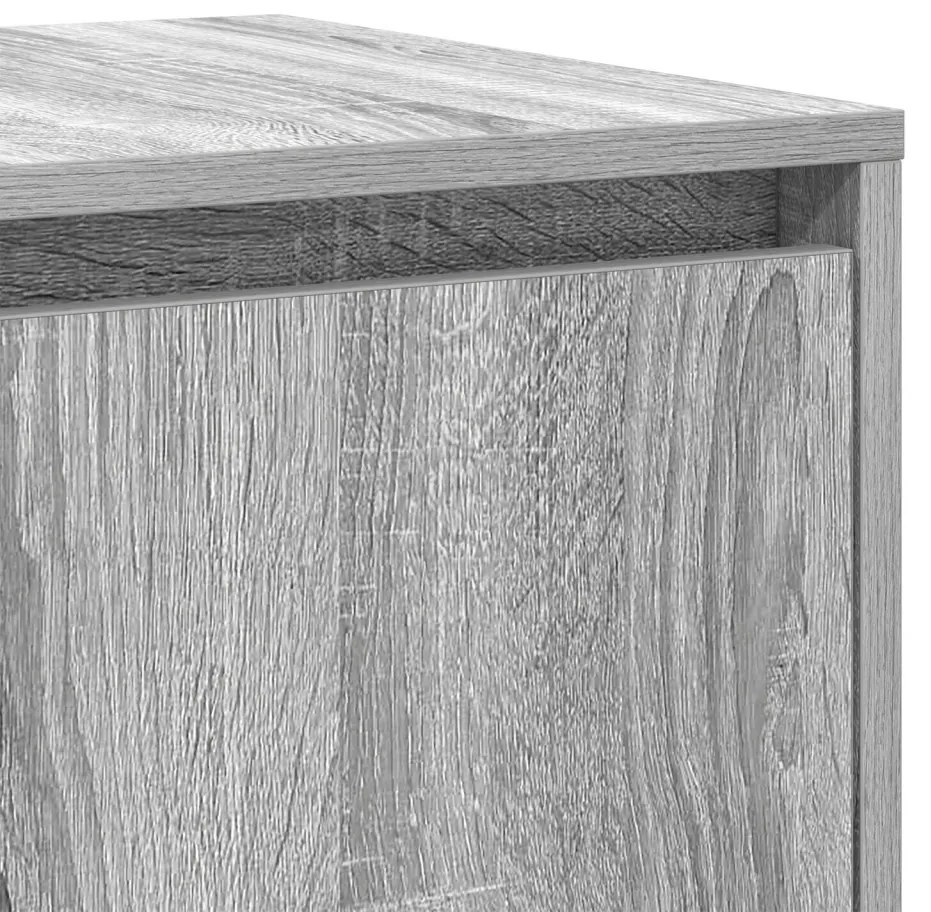 Szürke Komód Szürke sonoma Műgyanta 135 x 41 x 75 cm Szürke Komód