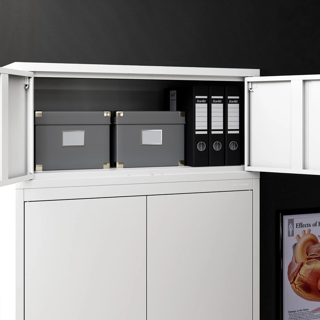 Szekrény-felépítmény, fehér, 800x380x400 mm: EWA