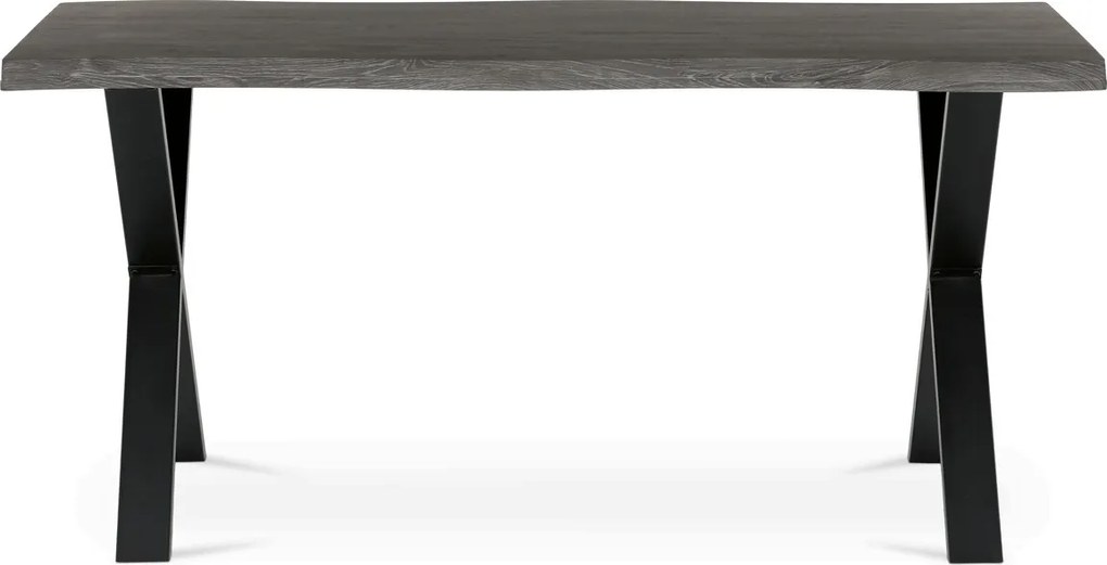 Étkezőasztal 160x90 cm MDF szürke tölgy