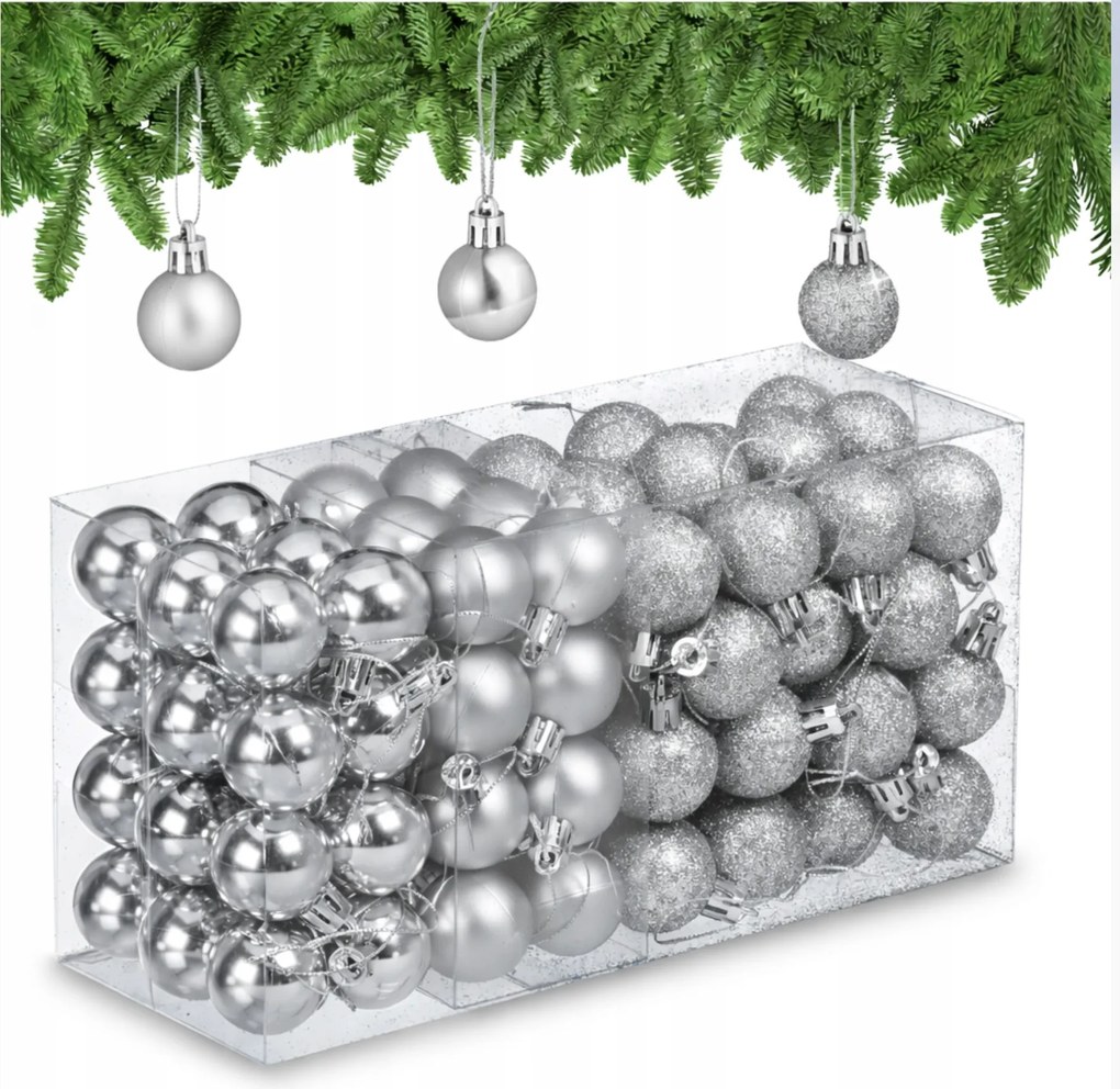 Karácsonyfadísz Szett 96 Db-os Karácsonyfadísz Kpl Karácsonyi