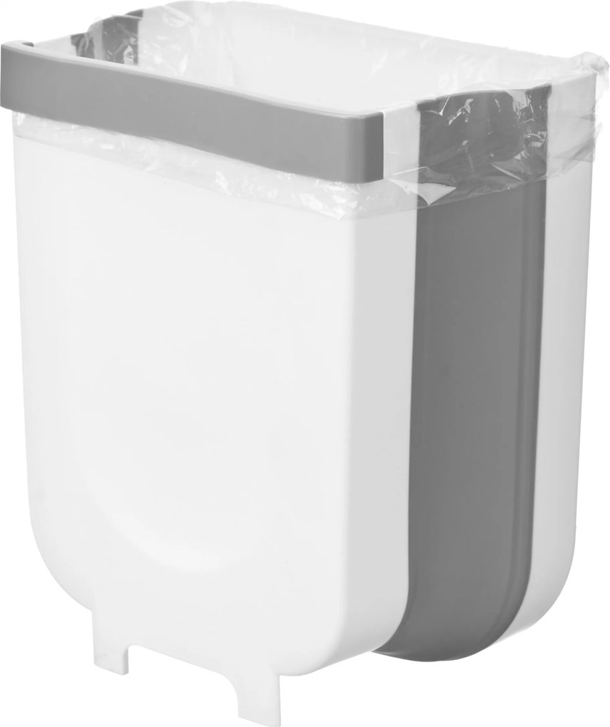 Hulladékgyűjtő Kosár Konyhai Szemetes Összecsukható Bio Tároló Fehér Függesztett