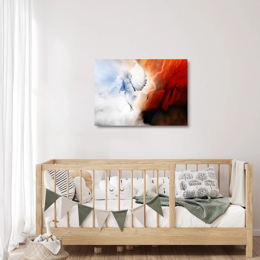 Kép - Jó és rossz (üvegen) (70x50 cm)
