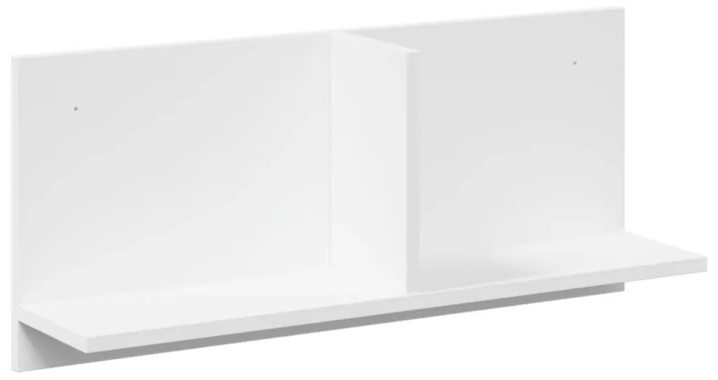 fehér szerelt fa faliszekrény 70 x 16,5 x 30 cm