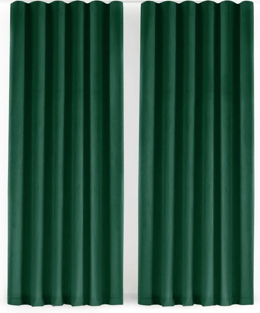 Zöld bársony dimout (részleges sötétítő) függöny 140x225 cm Velto – Filumi