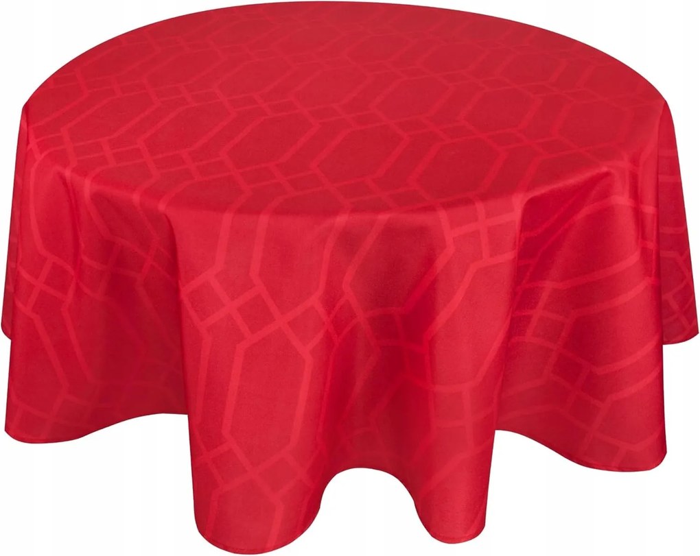 Abrosz kerek asztalhoz 140 cm vízálló, teflon bevonattal piros