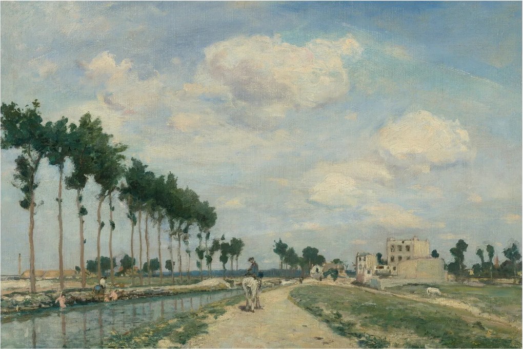 Kép - Johan Barthold Jongkind, The Towpath, reprodukciók (90x60 cm)