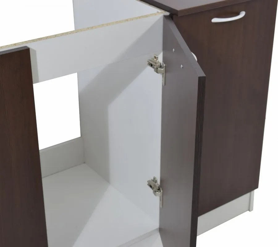 Pd L120 Alapkonyha Wenge/Fehér 3 cs.