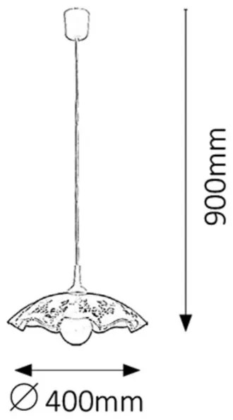 Rabalux 4795 - Csillár VINO E27/60W/230V