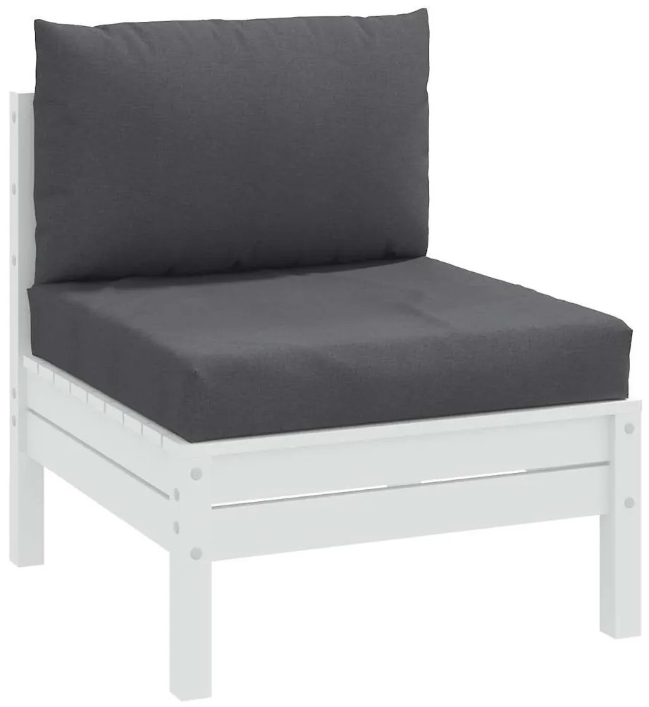 2 db melange antracitszürke szövet raklappárna