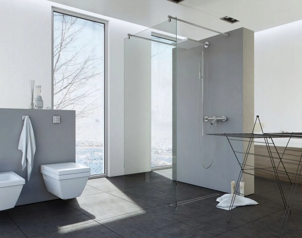 Walk-In Zuhanyfal 100 Magasság 200cm