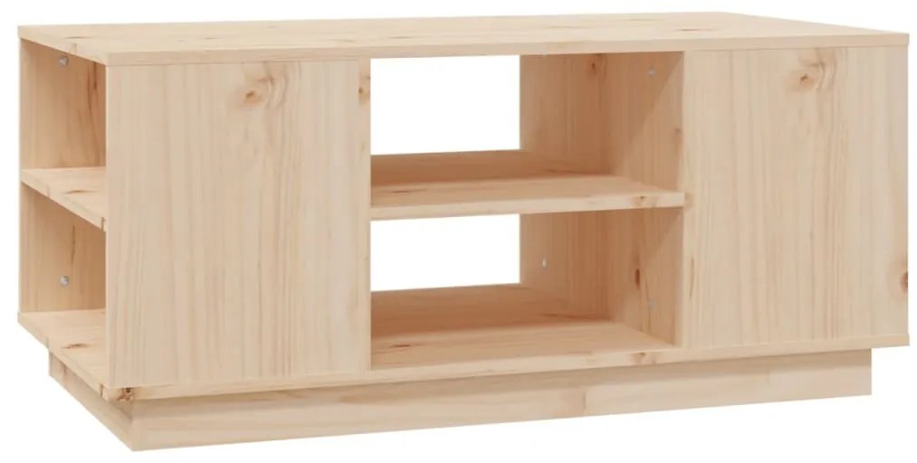 Tömör fenyőfa dohányzóasztal 90x49x40,5 cm